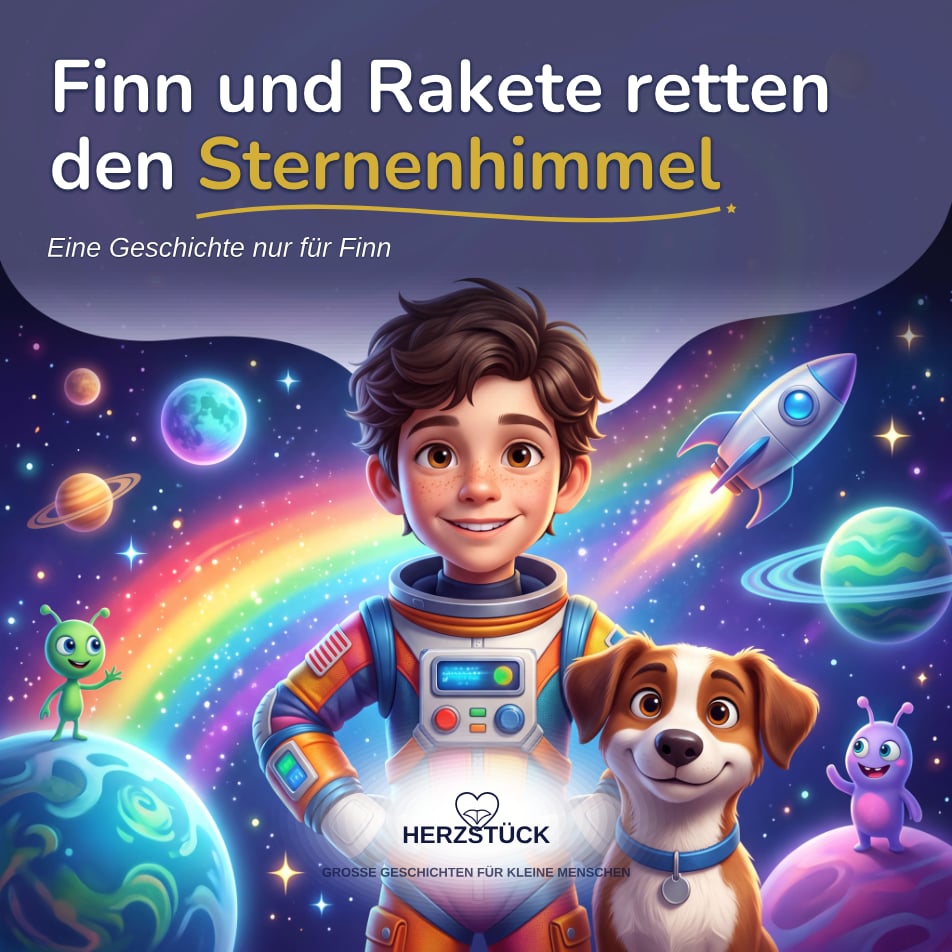Freigegebenes Herzstück Hardcover von Finn – Vorderseite